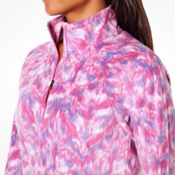 NWT EDDIE BAUER Polar Fleece Quarter Zip Long Sleeve Pullover Size Large - Picture 4 of 5